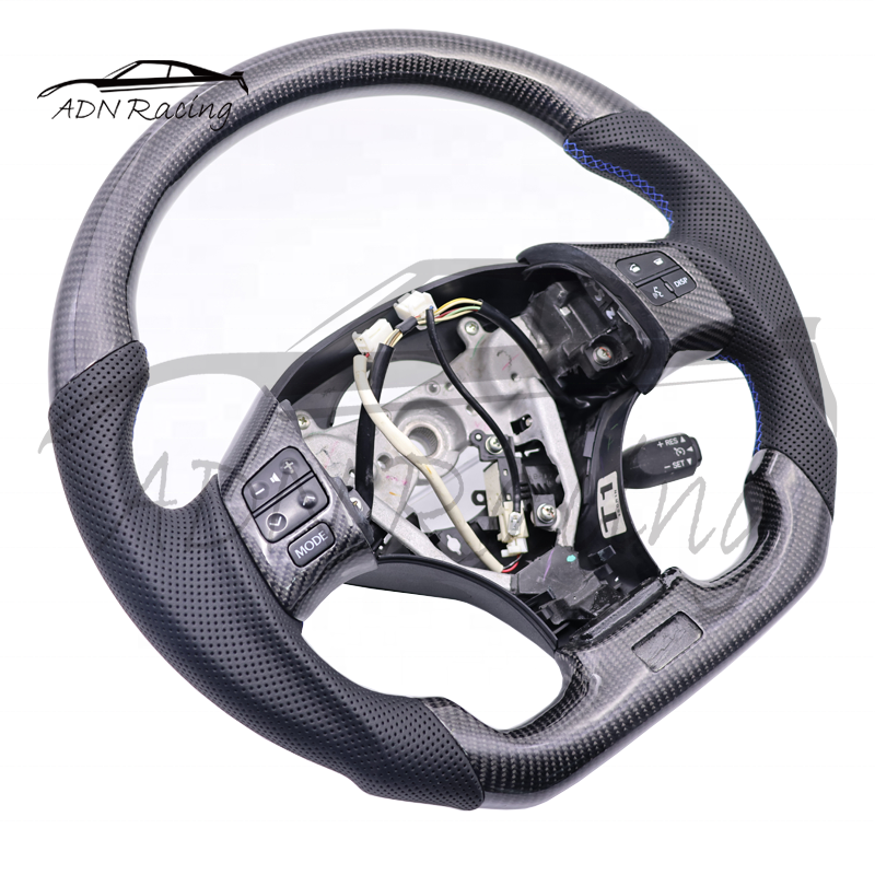 Real Carbon Fiber Racing Car Steering Wheel For LEXUS IS250 IS350 IS300 ISF RCF ES