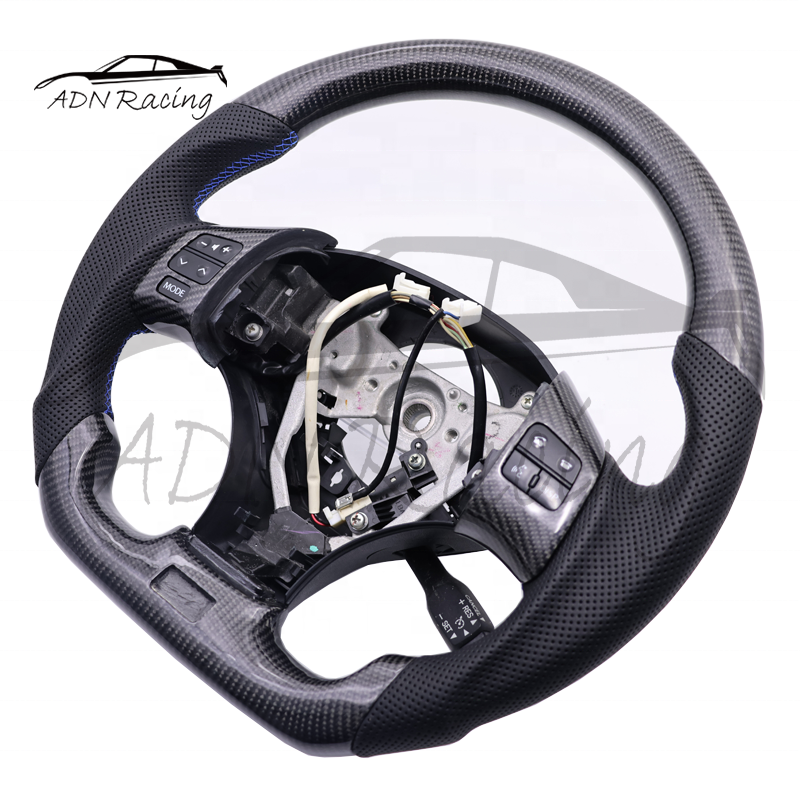 Real Carbon Fiber Racing Car Steering Wheel For LEXUS IS250 IS350 IS300 ISF RCF ES