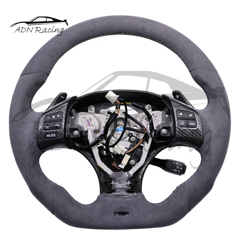 Real Carbon Fiber Racing Car Steering Wheel For LEXUS IS250 IS350 IS300 ISF RCF ES