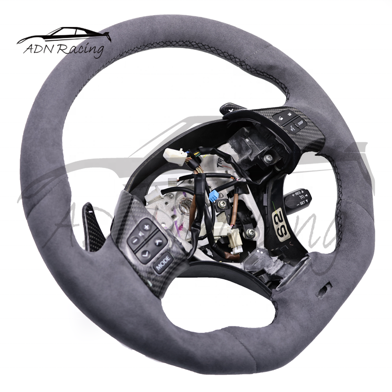 Real Carbon Fiber Racing Car Steering Wheel For LEXUS IS250 IS350 IS300 ISF RCF ES