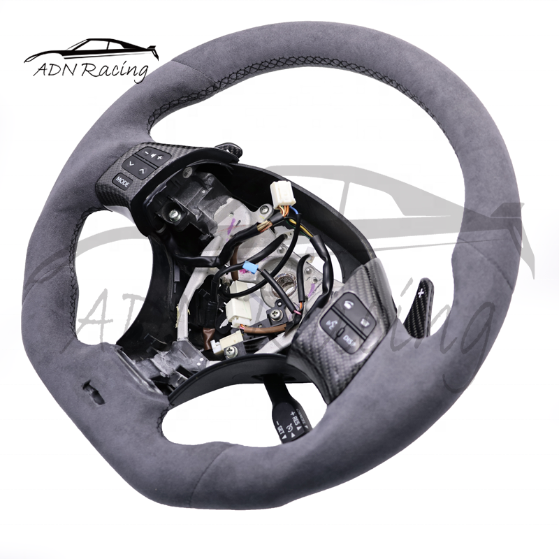 Real Carbon Fiber Racing Car Steering Wheel For LEXUS IS250 IS350 IS300 ISF RCF ES