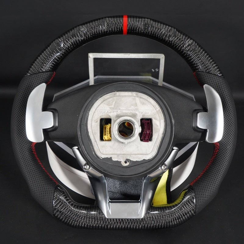 Modify Car Steering Wheel Carbon Fiber Fit For Mercedes Benz A45 W204 W205 Cle Glc