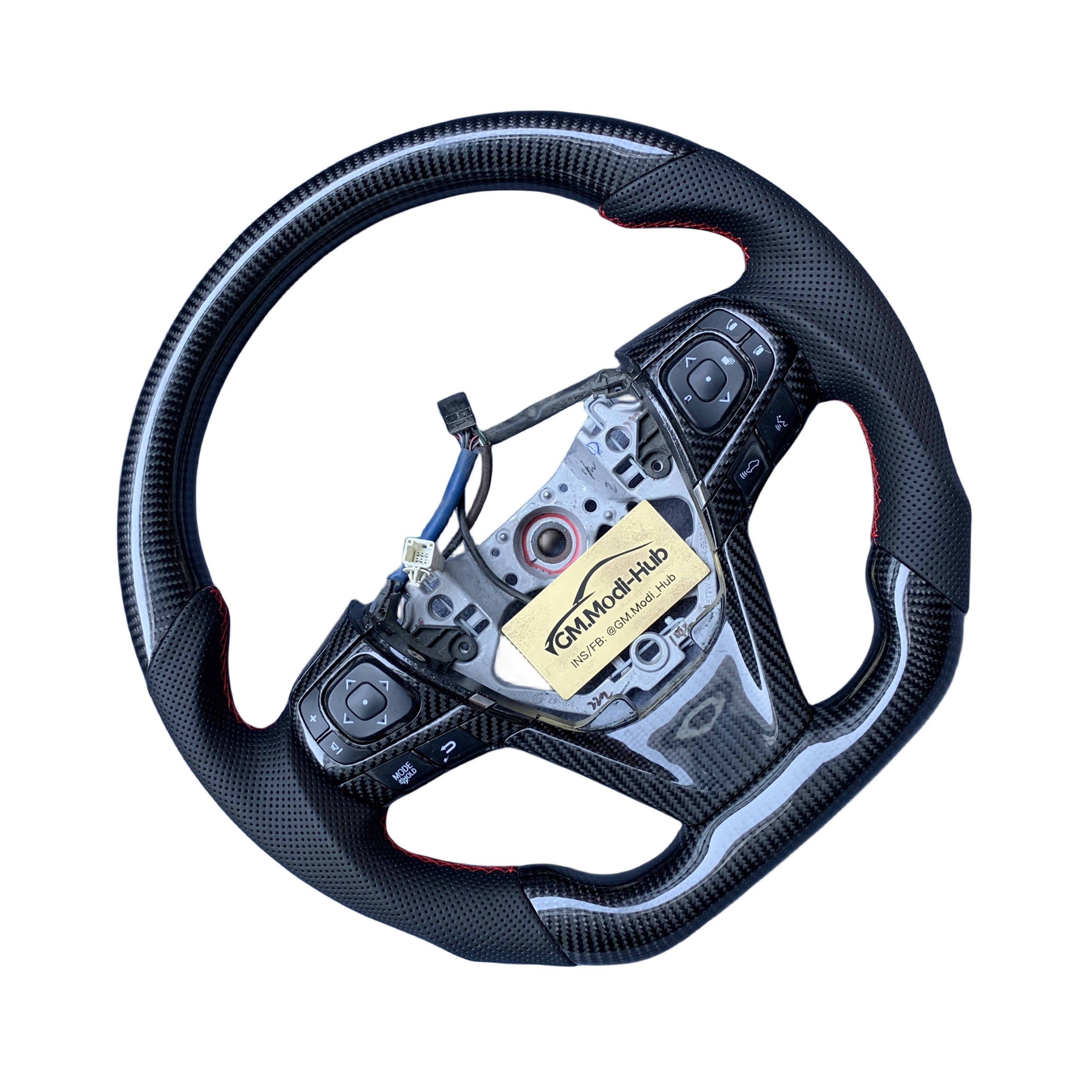 GM.Modi-Hub OEM Carbon Fiber Steering Wheel For Toyota 2014-2017 Camry 2013-2018 Harrier