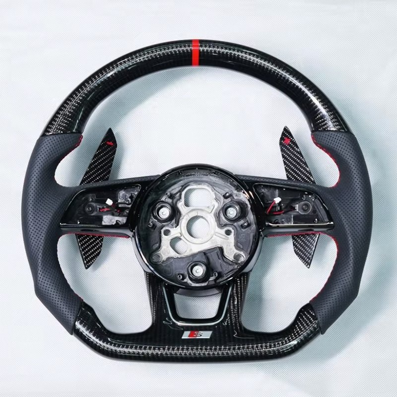 Car accessories Carbon fiber steering wheel car steering wheel assembly Leather car electronics