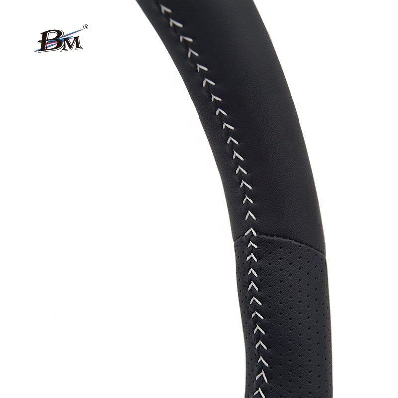 For Lexus Full Leather ES GS-10 RX-20 201W LX570 Sport Modified Steering Wheels White Stitch Car Interior Upgrade Accessories