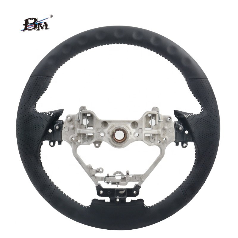 For Lexus Full Leather ES GS-10 RX-20 201W LX570 Sport Modified Steering Wheels White Stitch Car Interior Upgrade Accessories