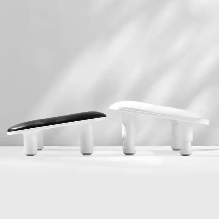 2025 Russian-style Professional Height Adjustable Armrest Pillow Big Cushion Ergonomic Design PU Leather Arm Rest for Nails