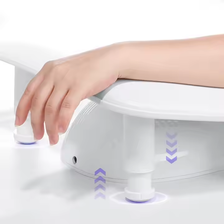 2025 Russian-style Professional Height Adjustable Armrest Pillow Big Cushion Ergonomic Design PU Leather Arm Rest for Nails