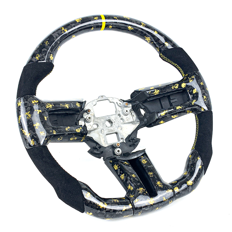 Customized carbon fiber steering wheel for Ford Mustang 2008 2009 2010 2011 2012 2013