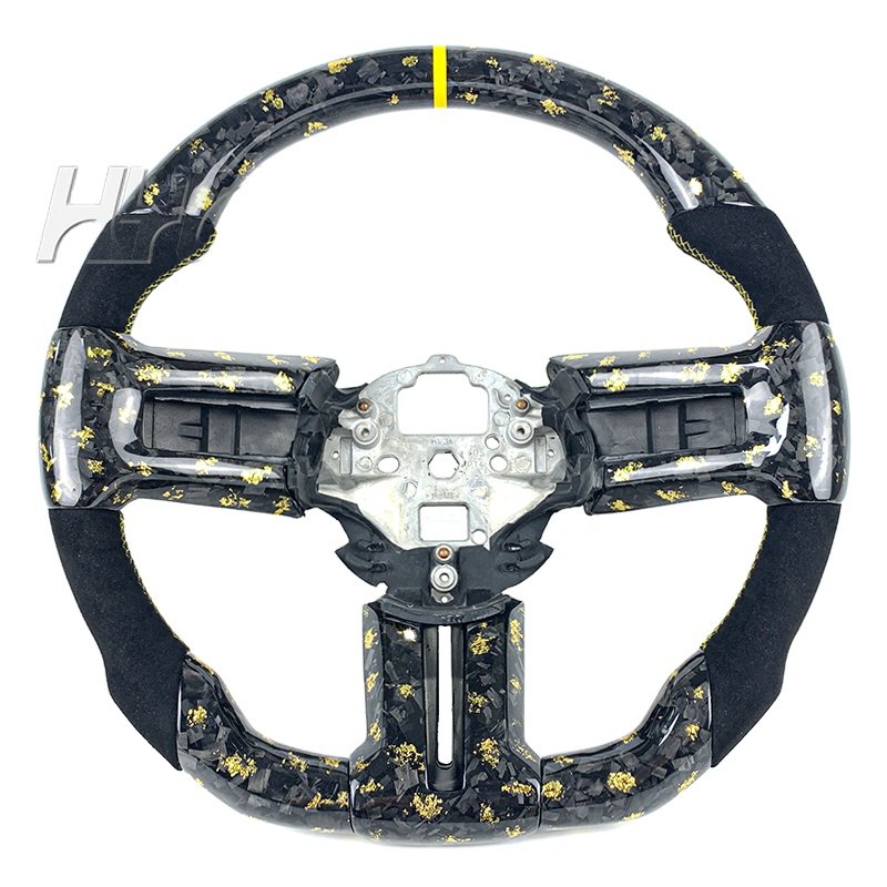 Customized carbon fiber steering wheel for Ford Mustang 2008 2009 2010 2011 2012 2013