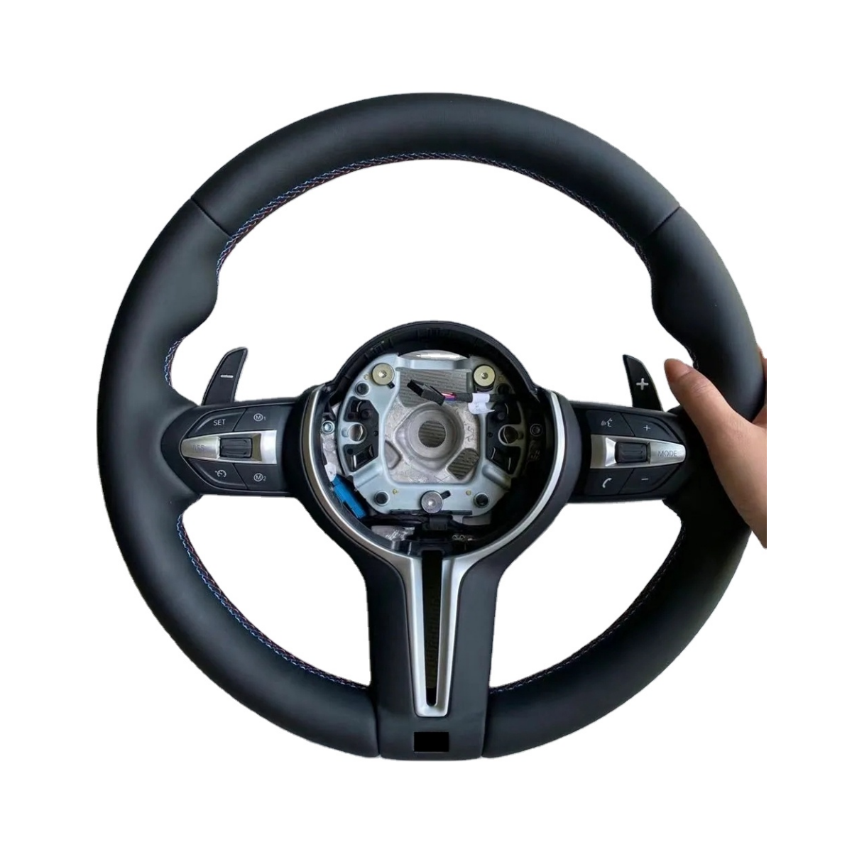 M Performance Leather Steering Wheel Fit for BMW F30 F32 F10 F20 F07 F01 E46 E60 E90 M3 M4 M5 M7 LED Carbon Fiber Steering Wheel