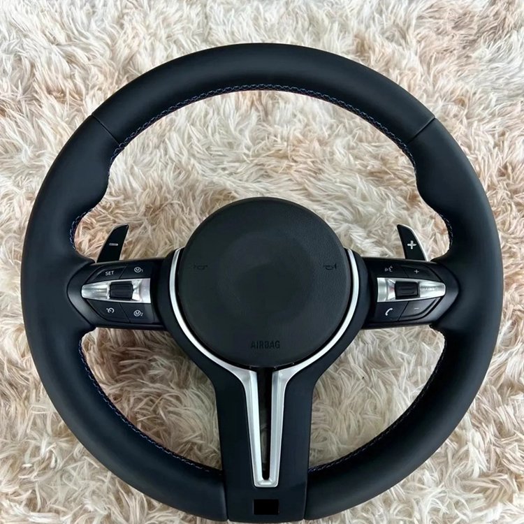 M Performance Leather Steering Wheel Fit for BMW F30 F32 F10 F20 F07 F01 E46 E60 E90 M3 M4 M5 M7 LED Carbon Fiber Steering Wheel