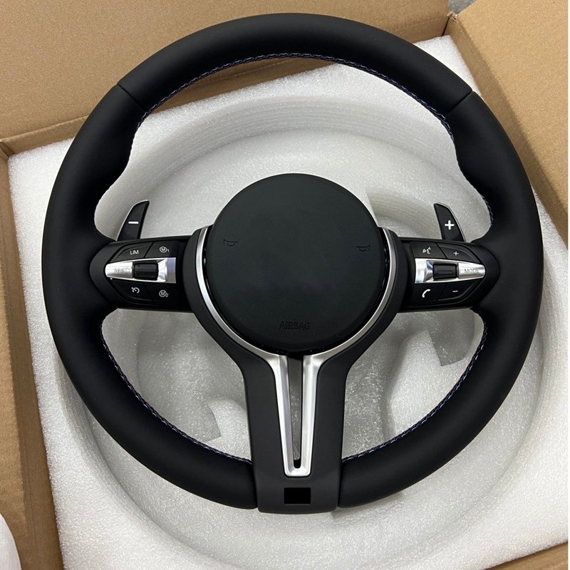 M Performance Leather Steering Wheel Fit for BMW F30 F32 F10 F20 F07 F01 E46 E60 E90 M3 M4 M5 M7 LED Carbon Fiber Steering Wheel