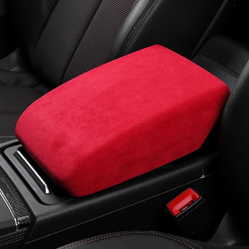 Ushilife Alcantara Car Accessory Car Central Armrest Box Console Cover for Audi Q5 2018 2019 2020 2021 2022