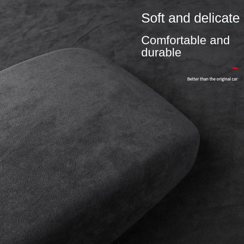 Ushilife Alcantara Car Accessory Car Central Armrest Box Console Cover for Audi Q5 2018 2019 2020 2021 2022