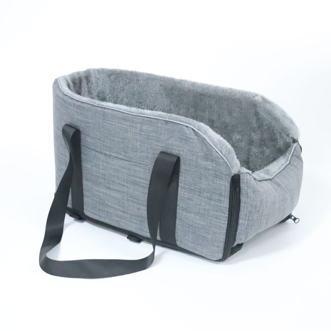 Small Pet Car Central Control on the Armrest Detachable Pet Cat Dog Car Seat With Safety Belt