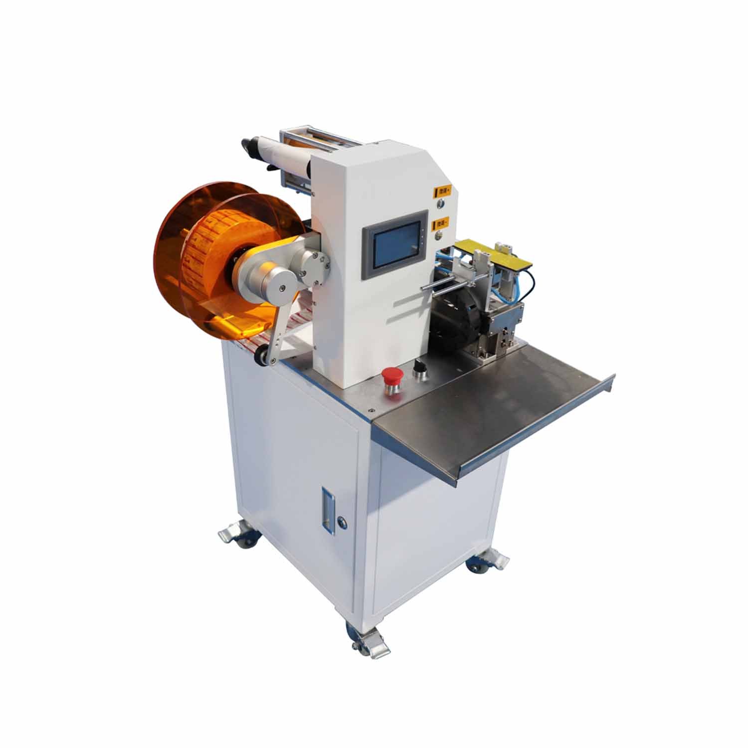 Semi-Automatic Wire Harness Label Pasting Machine Wire Label Sticker Machine Automatic USB Cable Labeling Machine