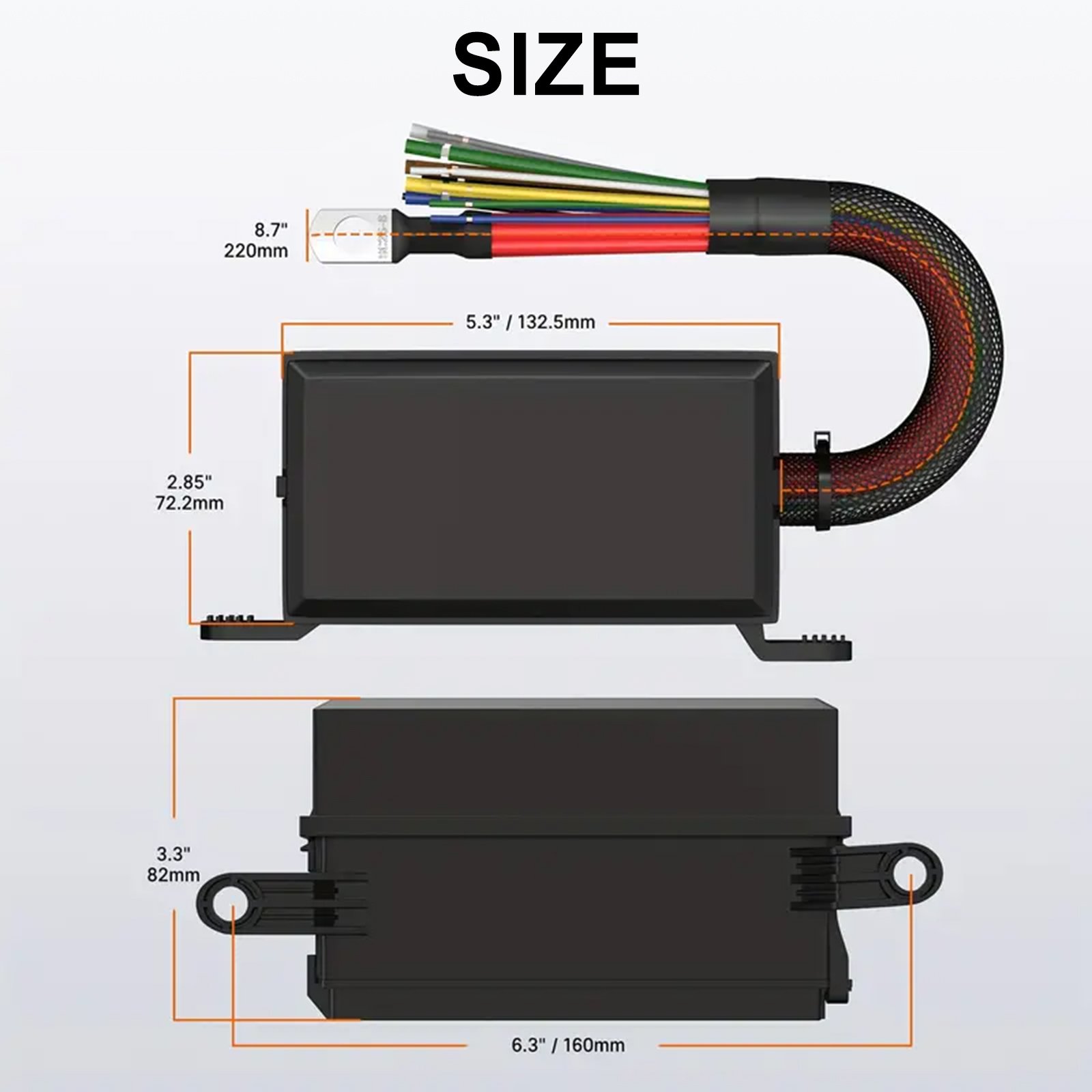 Automotive Fused Relay Box Universal Fuse Block and Relay Kit, 6 Way Fuse Relay Box With Pre-Wires for Cars Trucks Marine Boat