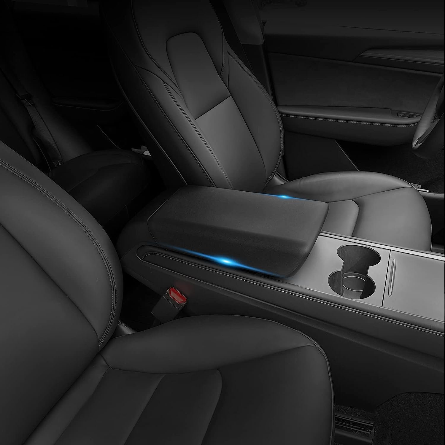 Center Console Lid Armrest Cover for Tesla Model 3 Tesla Model Y Armrest Cover Central Console Lid Protective Cover