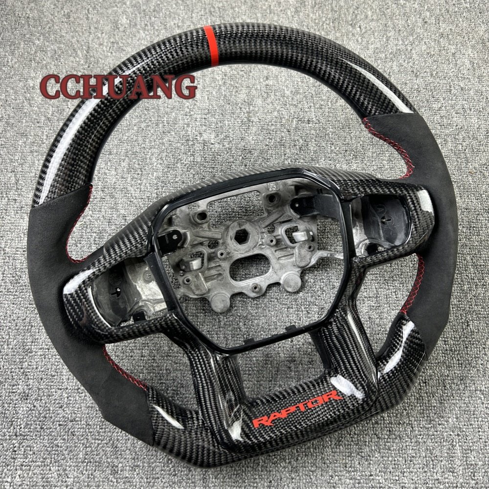 Custom-made for the Ford Ranger F150 carbon fiber steering wheel hand sewn leather auto sports steering wheel