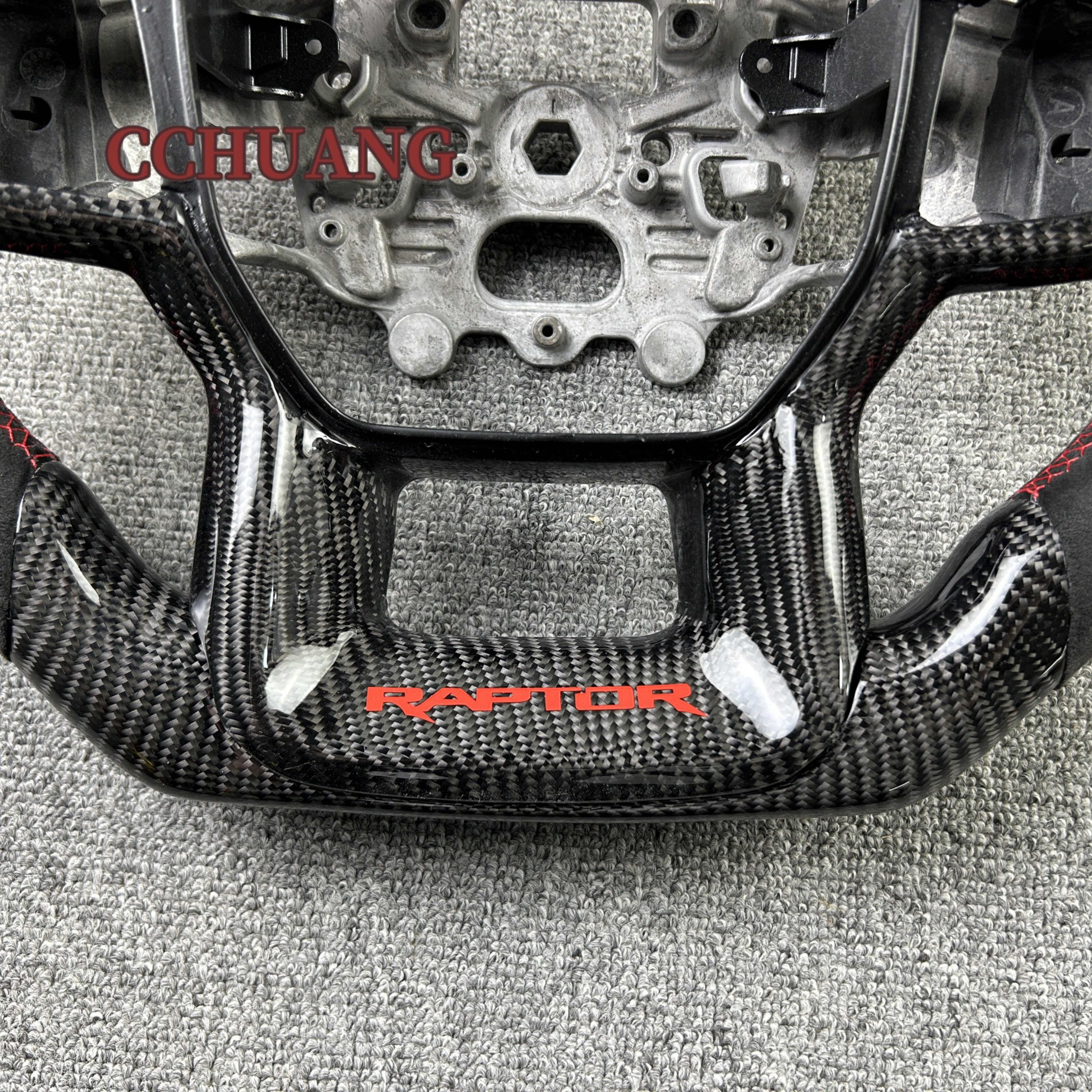 Custom-made for the Ford Ranger F150 carbon fiber steering wheel hand sewn leather auto sports steering wheel