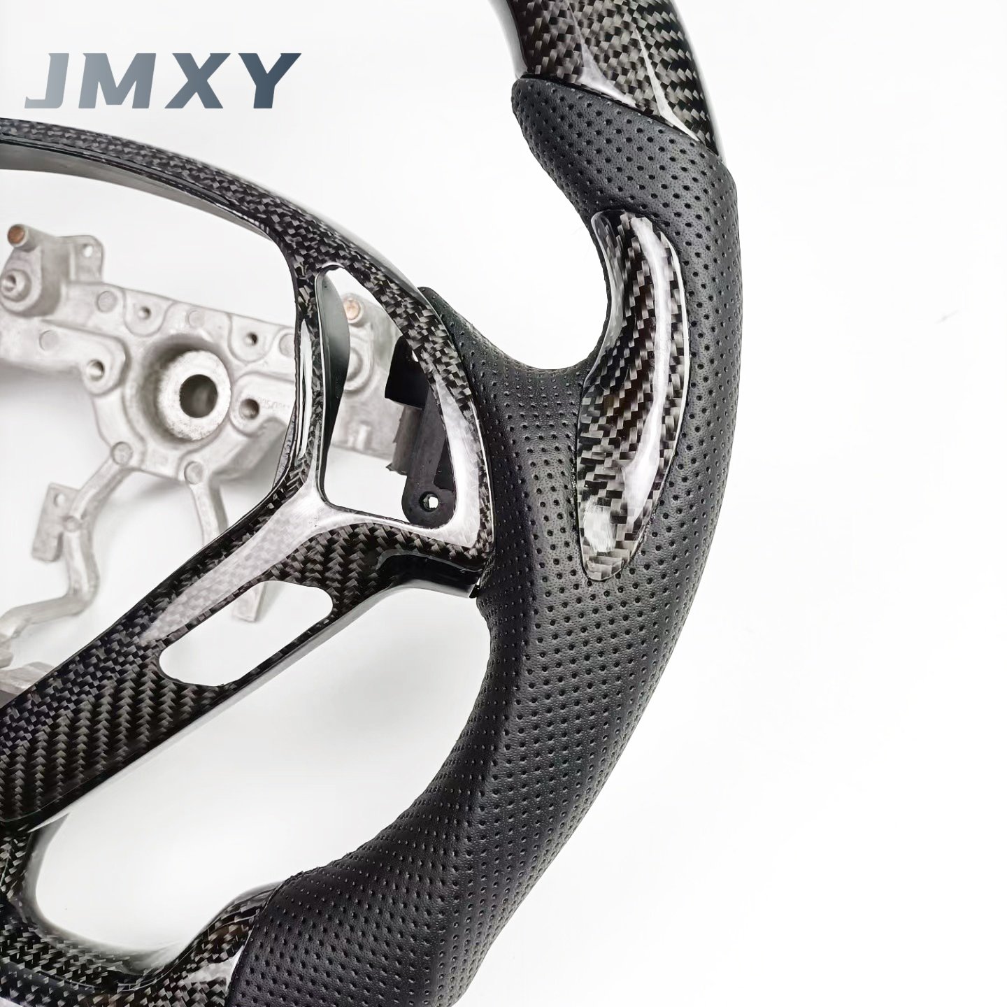 Custom Leather Carbon Fiber Steering Wheel for Infiniti G25 G35 G37 Premium Car Accessories