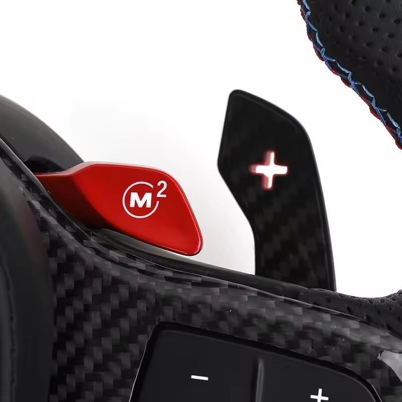 With M1 M2 Button Carbon Half Perforated Leather M Performance Steering Wheel for BMW F10 F30 F20 F32 F80 M4 M3 X1 E84 X5 F15