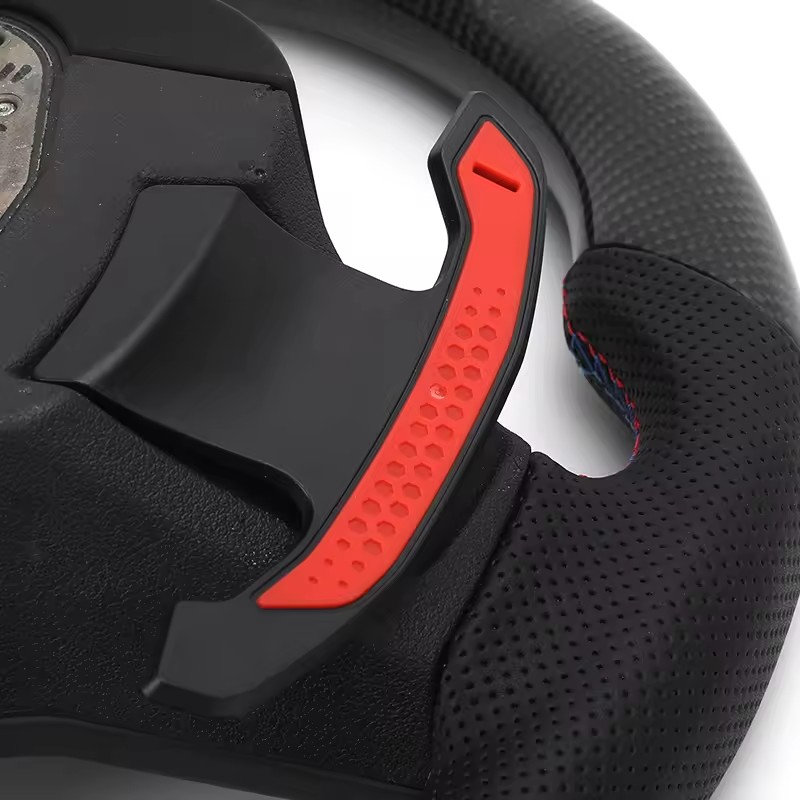 With M1 M2 Button Carbon Half Perforated Leather M Performance Steering Wheel for BMW F10 F30 F20 F32 F80 M4 M3 X1 E84 X5 F15