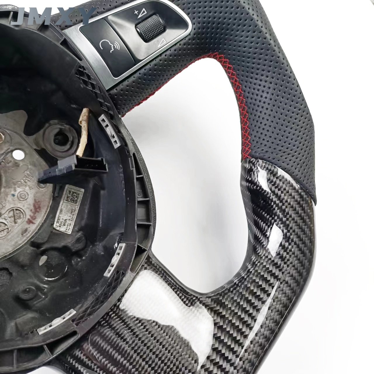 Customized carbon fiber auto parts steering wheel for Audi A3 A4 A5 A6 Q5 Q7