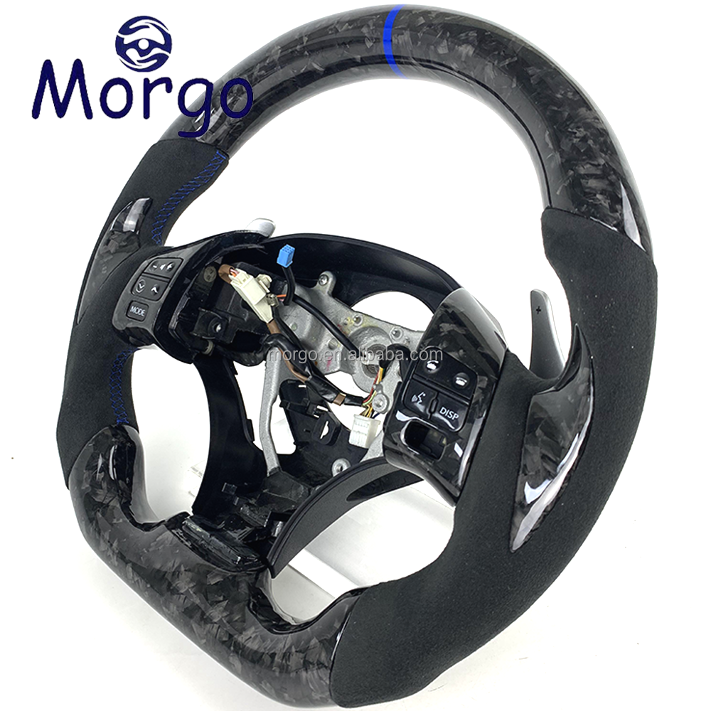 Cars accessories for Lexus IS200 IS250 IS300 RX350 ISF Customized forged carbon fiber steering wheel LED upgrade design