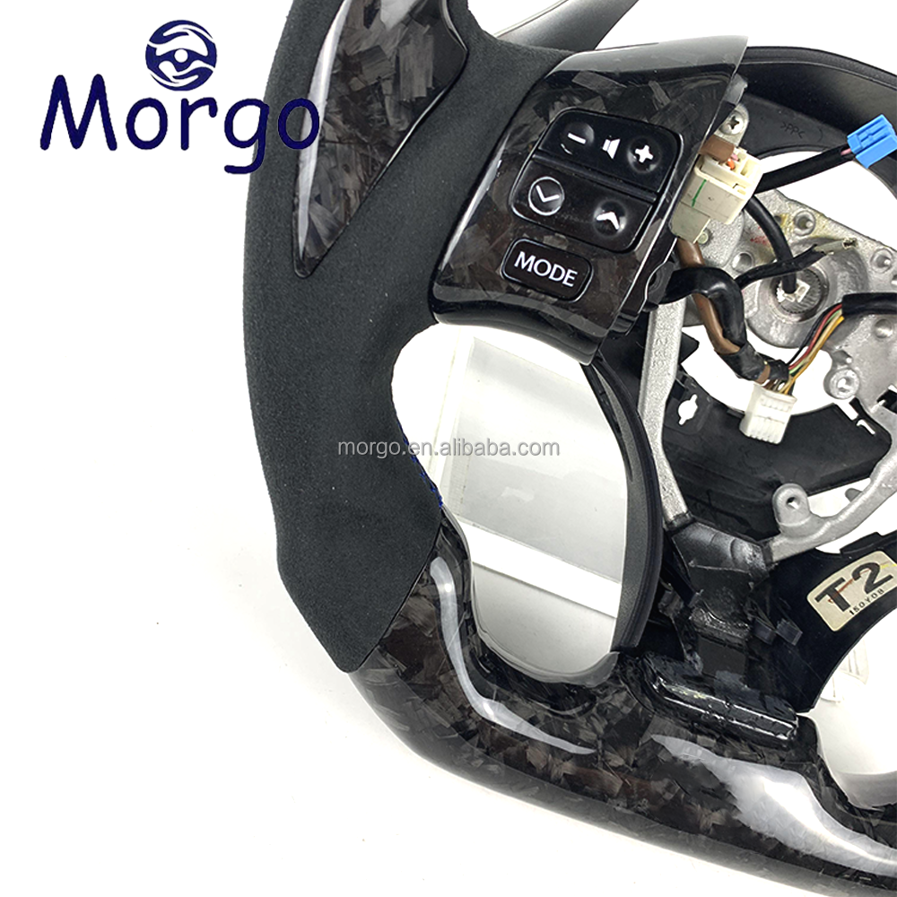 Cars accessories for Lexus IS200 IS250 IS300 RX350 ISF Customized forged carbon fiber steering wheel LED upgrade design