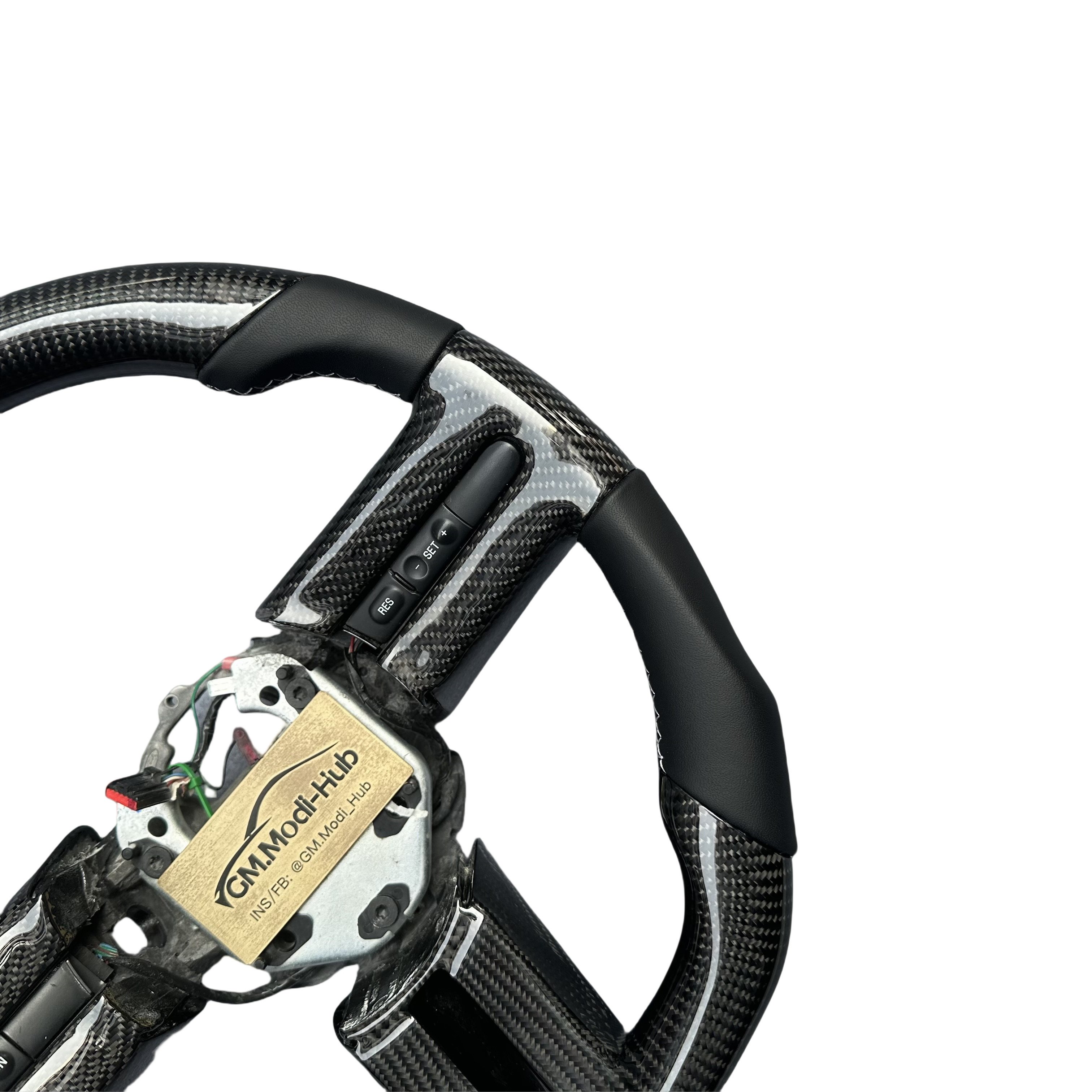 GM.Modi-Hub Custom Carbon Fiber Car Steering Wheel For Ford 2005 2006 2007 2008 2009 Mustang