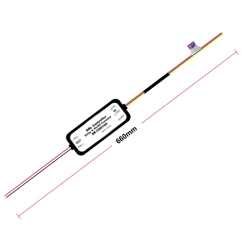 DRL Controller Auto Car LED Dimmer On/Off Daytime Running Light Relay Harness 12-18V Fog Light Controller CD0103 CD0105
