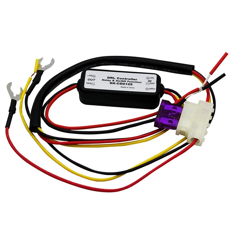 DRL Controller Auto Car LED Dimmer On/Off Daytime Running Light Relay Harness 12-18V Fog Light Controller CD0103 CD0105