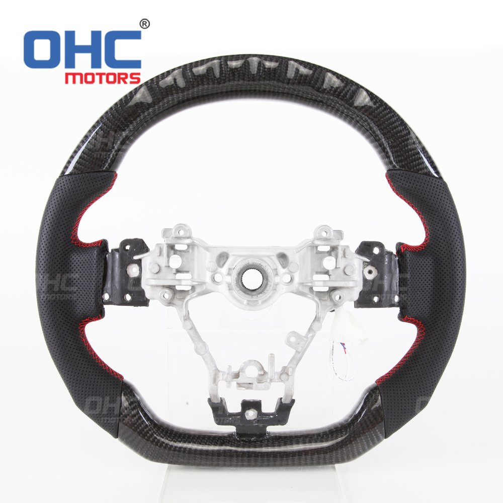 Custom retrofit Car Steering Wheel for 2017 subaru wrx steering wheel led carbon fiber ohc motors