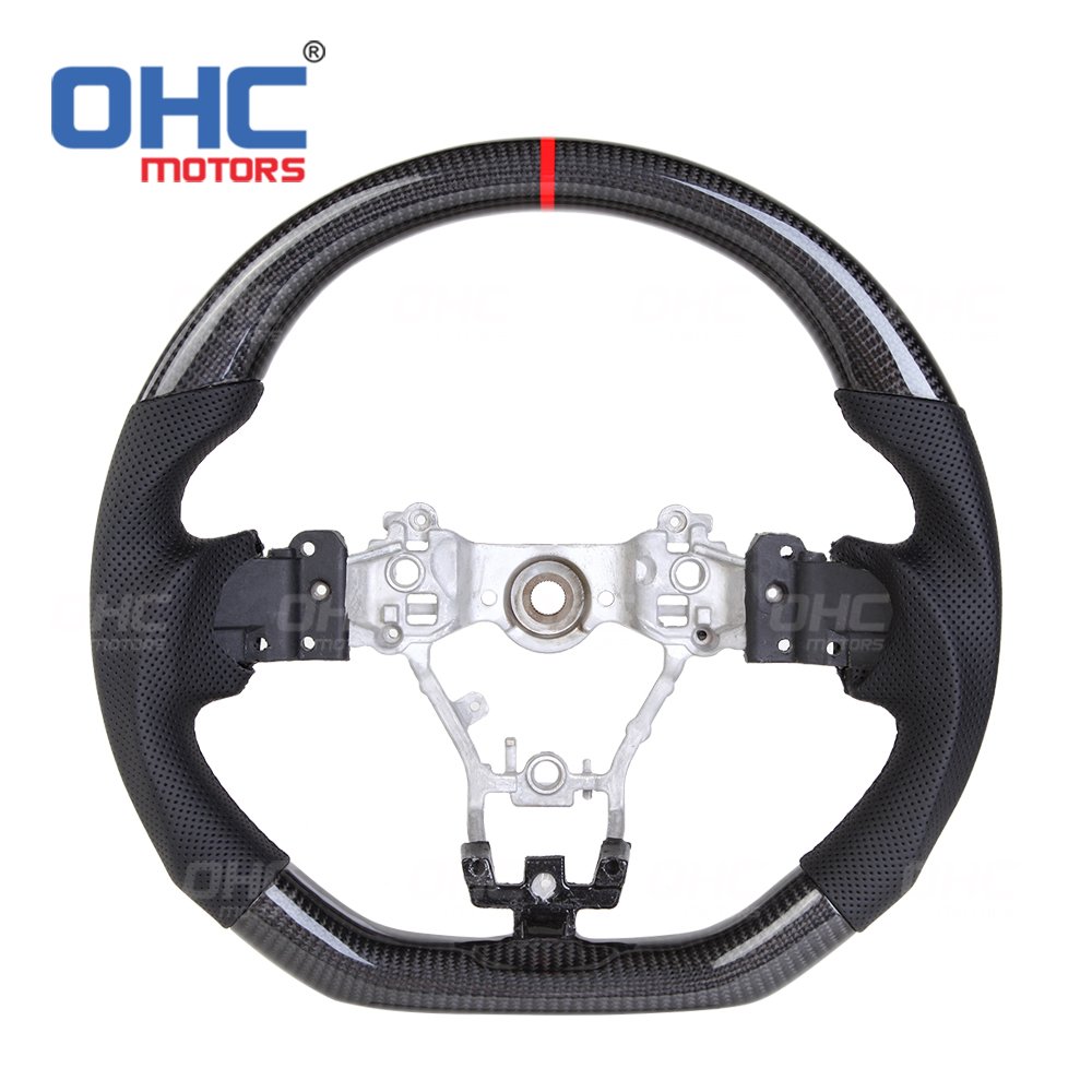 Custom retrofit Car Steering Wheel for 2017 subaru wrx steering wheel led carbon fiber ohc motors