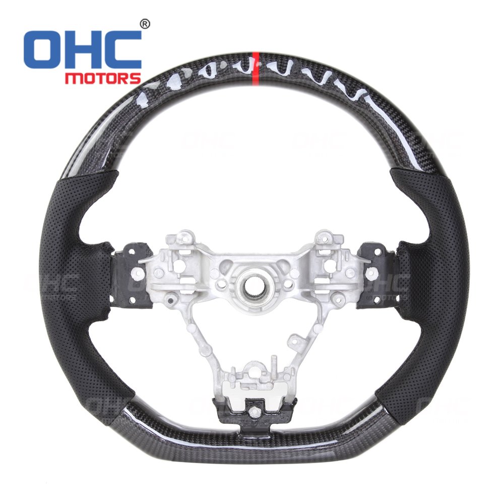 Custom retrofit Car Steering Wheel for 2017 subaru wrx steering wheel led carbon fiber ohc motors