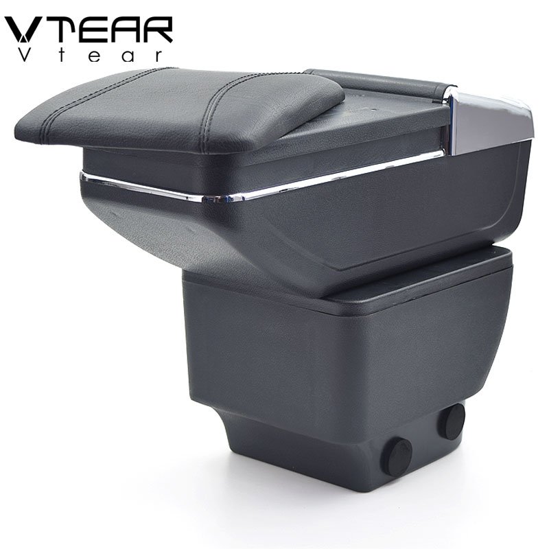 Vtear for Mazda 2/demio Armrest Box Central Store Content Storage Box Interior Arm Rest Cup Holder Car-styling Accessories 08-14