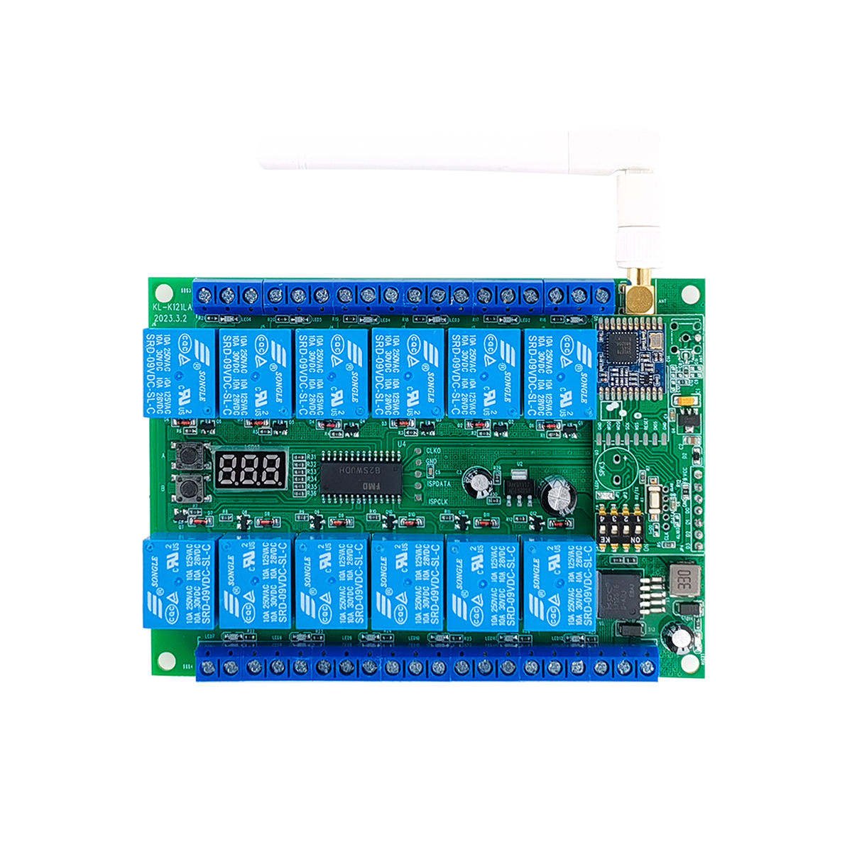 Wireless RF Relay Receiver 8 Channel DC12V Long Range 5Km Receiver Remote Control Glass Cleaning Machine Remote Control