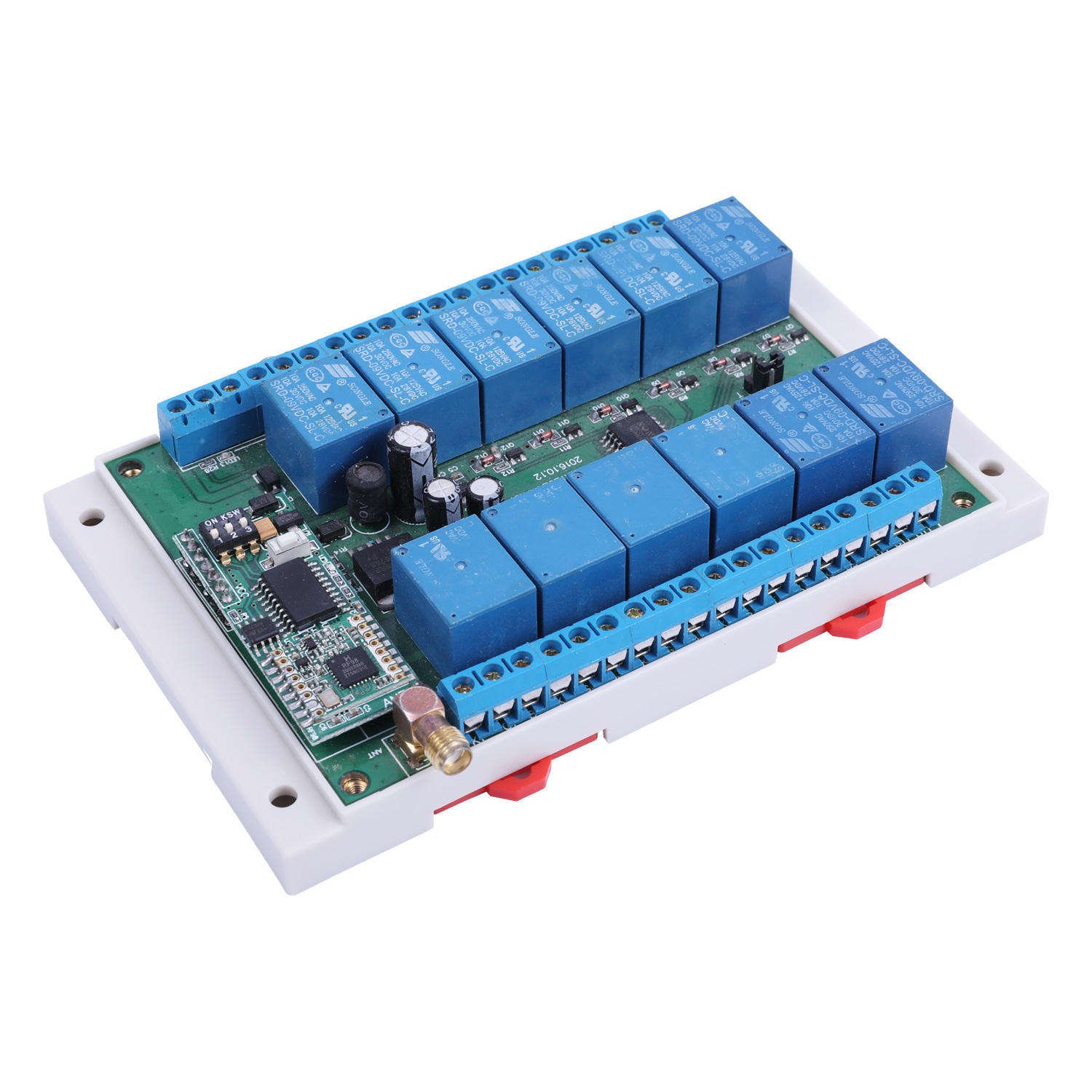 Wireless RF Relay Receiver 8 Channel DC12V Long Range 5Km Receiver Remote Control Glass Cleaning Machine Remote Control
