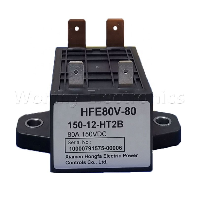 Electronic component new energy power relay 12V/24VDC 80A 4PIN DIP HFE80V-80/150-12-HT2B relay module