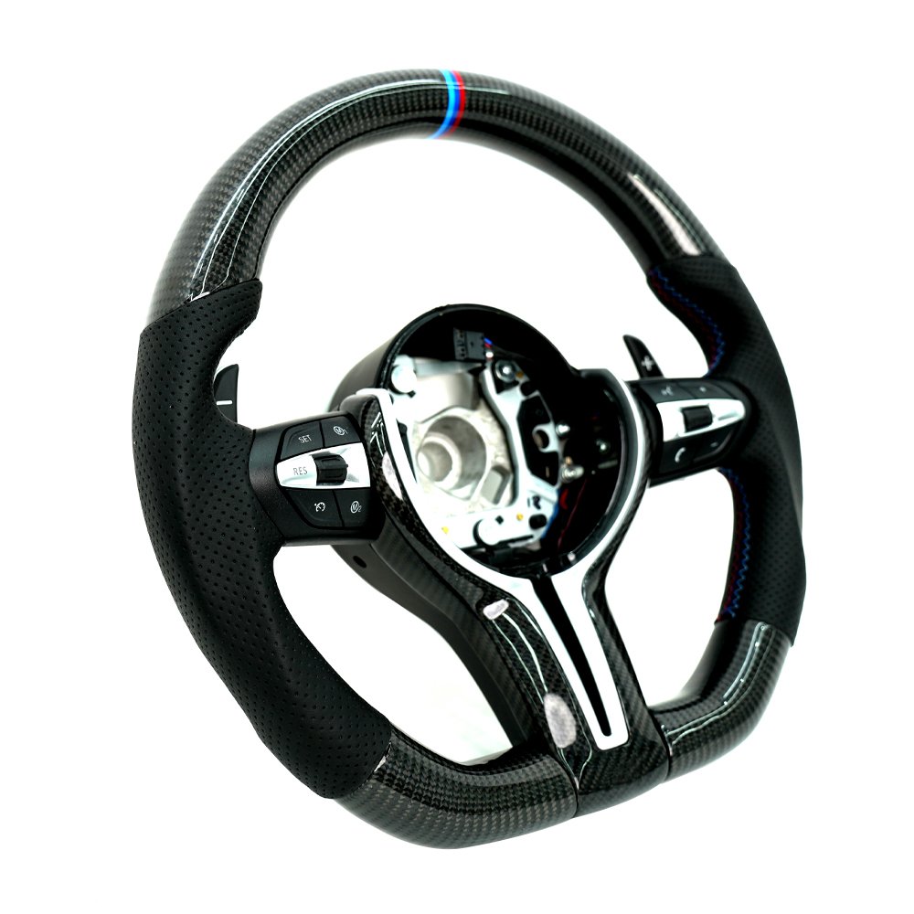 For BMW 3 Series 5 Series E60 F30 F10 F12 E90 E46 G30 F48 X1 Advanced Carbon Fiber Sports Steering Wheel