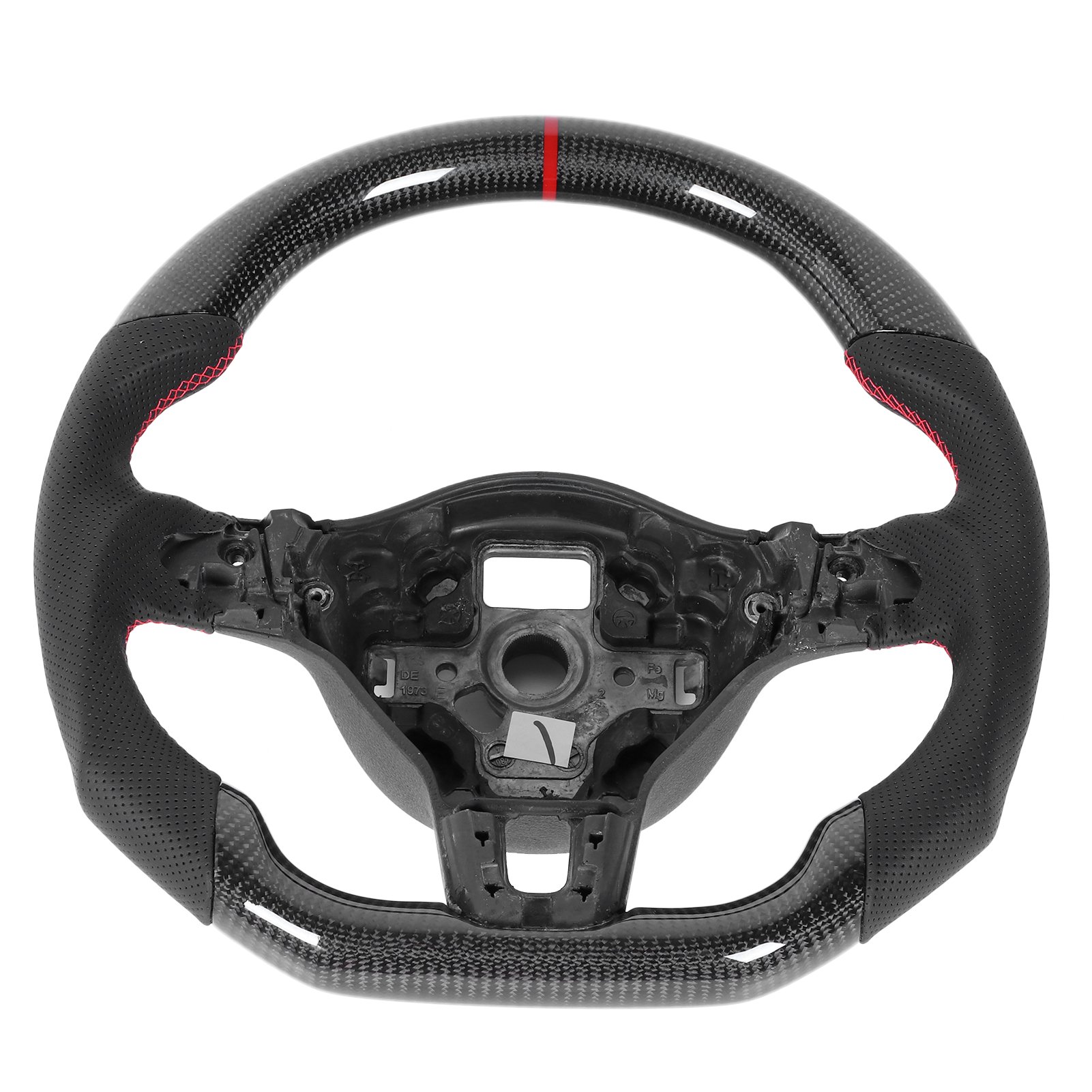 For Volkswa-gen Vw Golf 6 5 Mk6 Mk5 Gti Golf R Steering Wheel Genuine Real Forged Carbon Fiber Steering Wheel