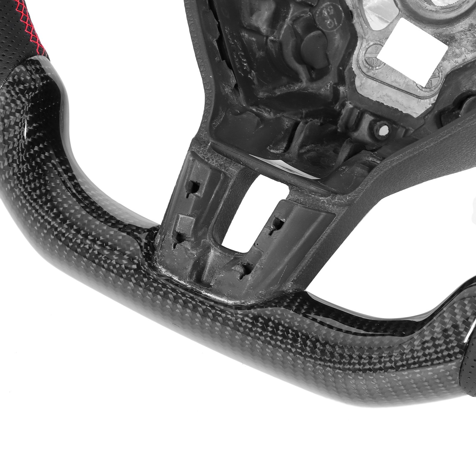 For Volkswa-gen Vw Golf 6 5 Mk6 Mk5 Gti Golf R Steering Wheel Genuine Real Forged Carbon Fiber Steering Wheel