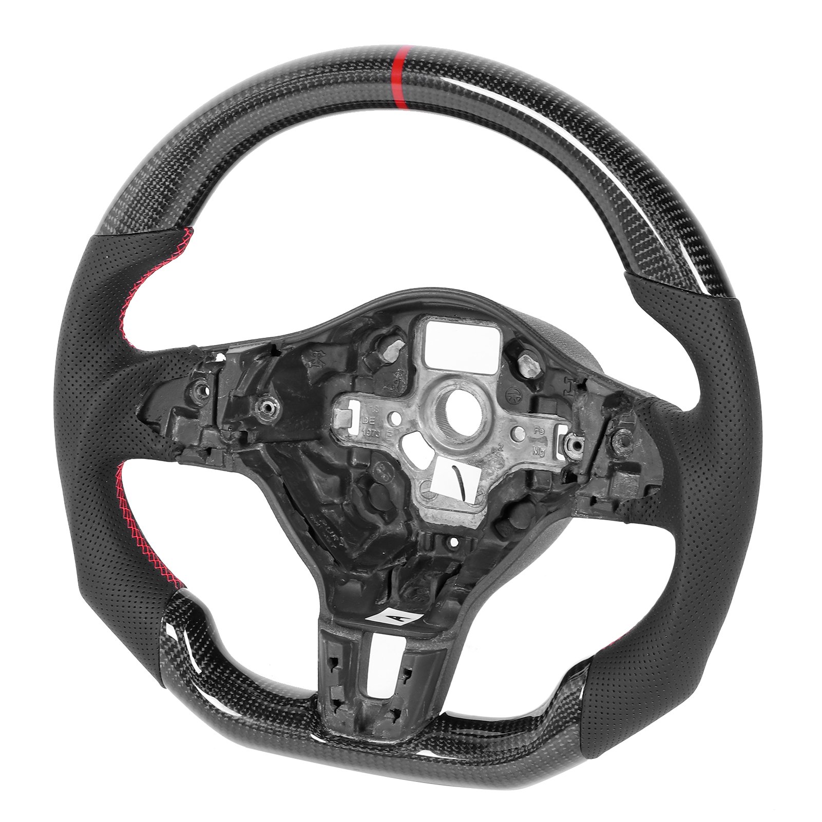 For Volkswa-gen Vw Golf 6 5 Mk6 Mk5 Gti Golf R Steering Wheel Genuine Real Forged Carbon Fiber Steering Wheel