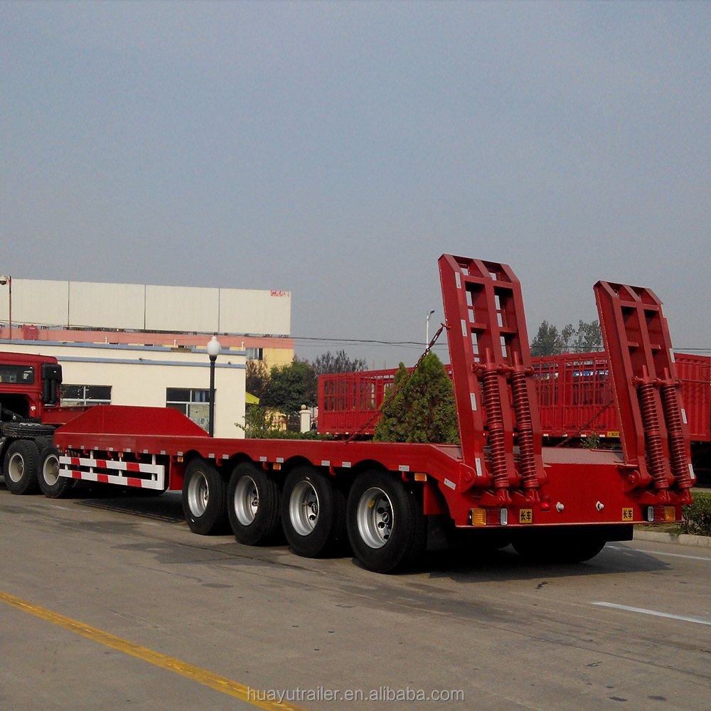 200Ton Heavy Duty Lowboy (drop Bed)semi Trailer +dolly Trailer