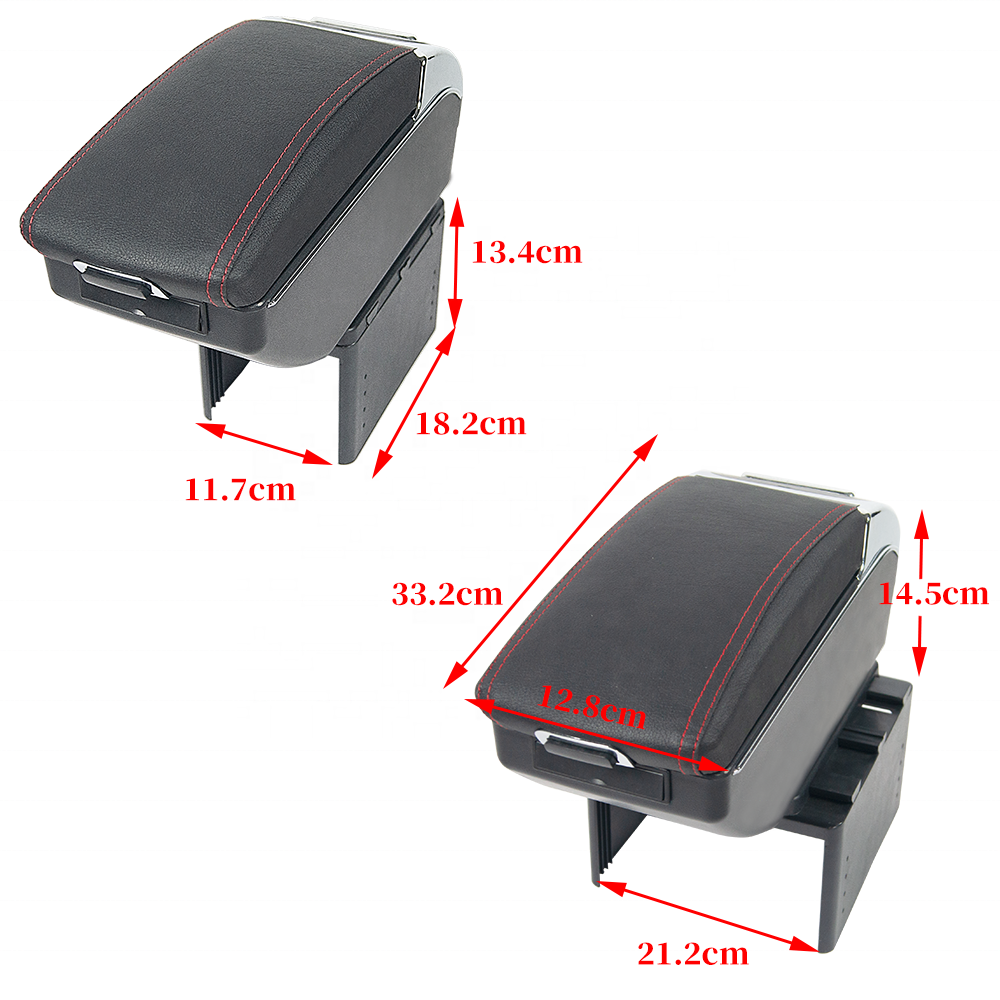 CARFU Car Interior Accessories Universal Car Armrest Organizer Multi Car Center Console Armrest Multi Consol Box
