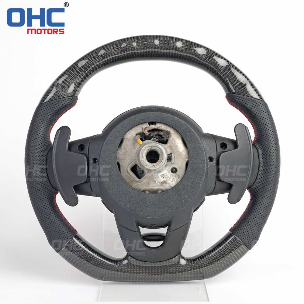 LED RPM Shift Light Steering Wheel Fit for BMW MINI Cooper F55 F56 F57 F60 S Carbon Fiber Steering Wheel ohc motors