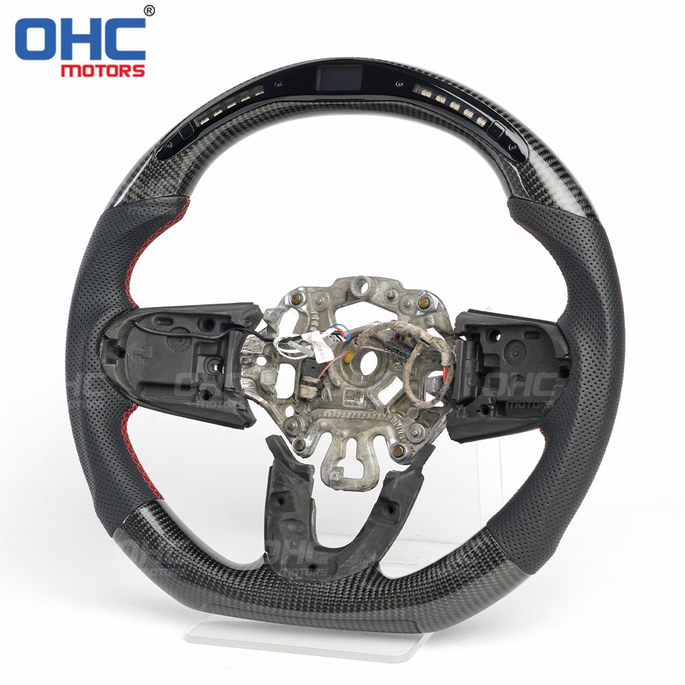 LED RPM Shift Light Steering Wheel Fit for BMW MINI Cooper F55 F56 F57 F60 S Carbon Fiber Steering Wheel ohc motors