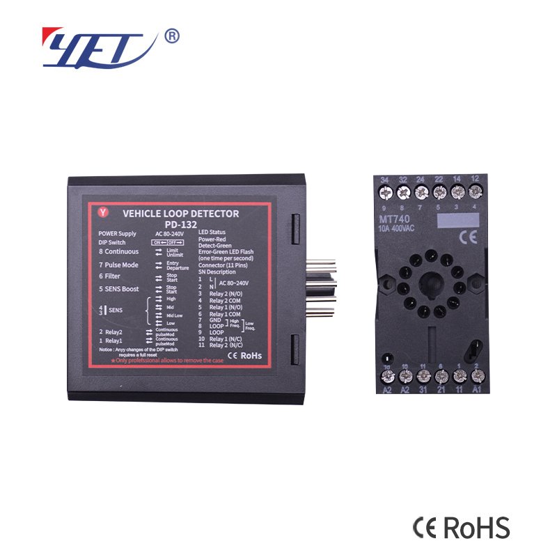 CE Certificate High Quality vehicle loop detector Single channel above ground for barrier gate garage door YET-DG002